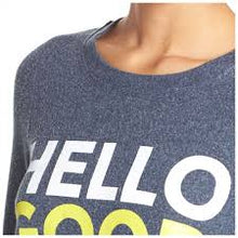 Load image into Gallery viewer, &quot;HELLO GOOD TIMES&quot; JERSEY SWEATSHIRT
