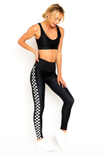 Load image into Gallery viewer, Checked Side Stripe Legging
