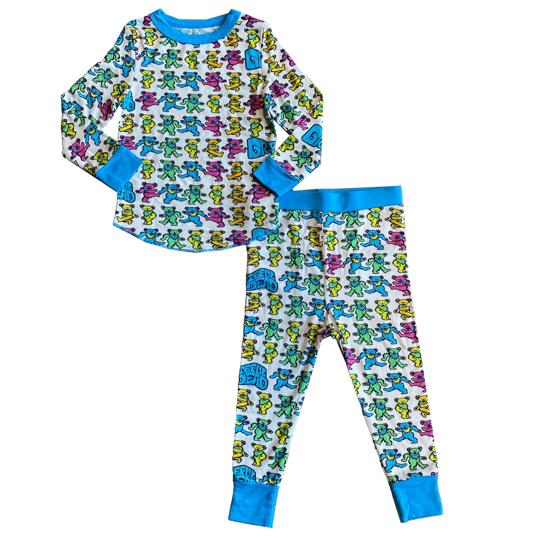 GRATEFUL DEAD BEAR BLUE THERMAL SET