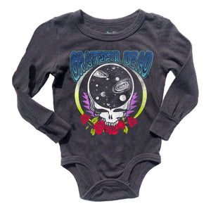 GRATEFUL DEAD CHARCOAL LONG SLEEVE ONESIE