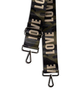 Load image into Gallery viewer, GREEN CAMO HANDBAG STRAP + ROSE GOLD LOVE
