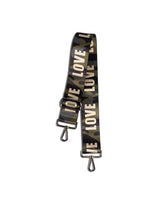 Load image into Gallery viewer, GREEN CAMO HANDBAG STRAP + ROSE GOLD LOVE
