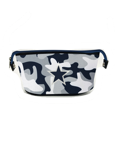 ERIN NAVY CAMO WITH STAR COSMETIC BAG