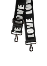 Load image into Gallery viewer, &quot;LOVE&quot; BLACK + SILVER HANDBAG STRAP
