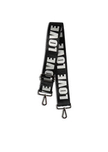 Load image into Gallery viewer, &quot;LOVE&quot; BLACK + SILVER HANDBAG STRAP
