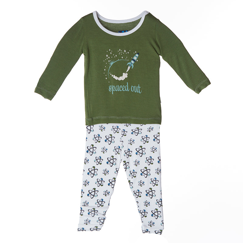 Kickee Pants Long Sleeve Natural Orbit Pajama Set