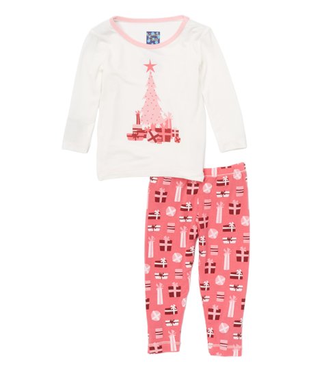 LONG SLEEVE WINTER ROSE PRESENTS PAJAMA SET
