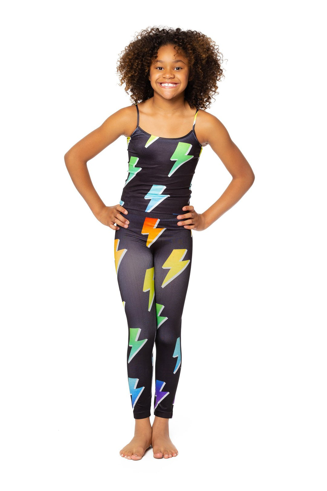 OMBRE LIGHTNING BOLT LEGGINGS