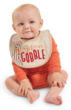 Load image into Gallery viewer, Mud Pie:My First Turkey Thanksgiving Gobble Unisex Bib
