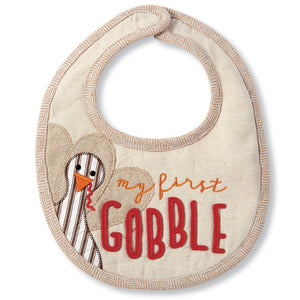 Mud Pie:My First Turkey Thanksgiving Gobble Unisex Bib