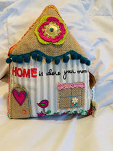 Load image into Gallery viewer, Home Is Where Your Mom Is Boho Pillow
