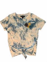 Load image into Gallery viewer, NAVY BLUE TIE DYE PATCH TEE
