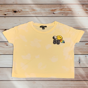 YELLOW TIE DYE PATCH TEE