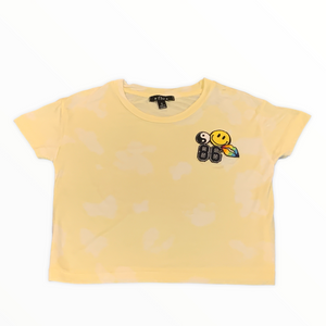 YELLOW TIE DYE PATCH TEE
