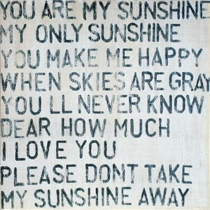 YOU ARE MY SUNSHINE VINTAGE ARTWORK