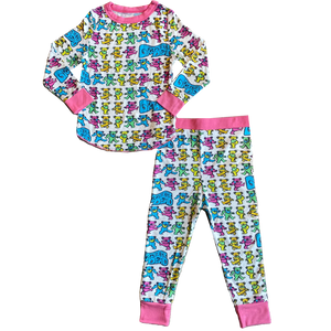 GRATEFUL DEAD BEARS PINK THERMAL SET