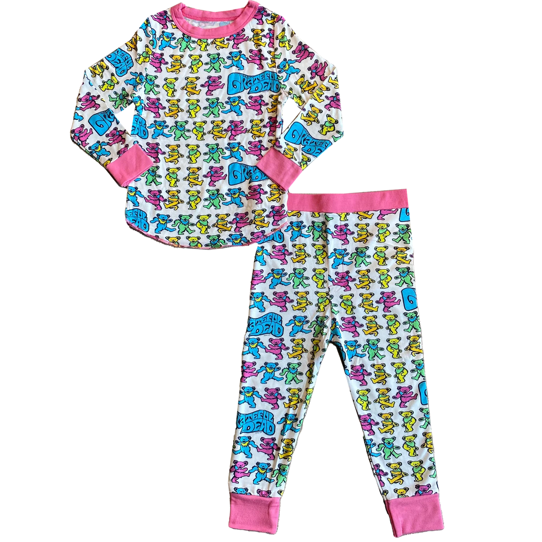 GRATEFUL DEAD BEARS PINK THERMAL SET