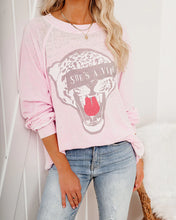 Load image into Gallery viewer, SHE IS A VIBE CHEETAH SWEATSHIRT
